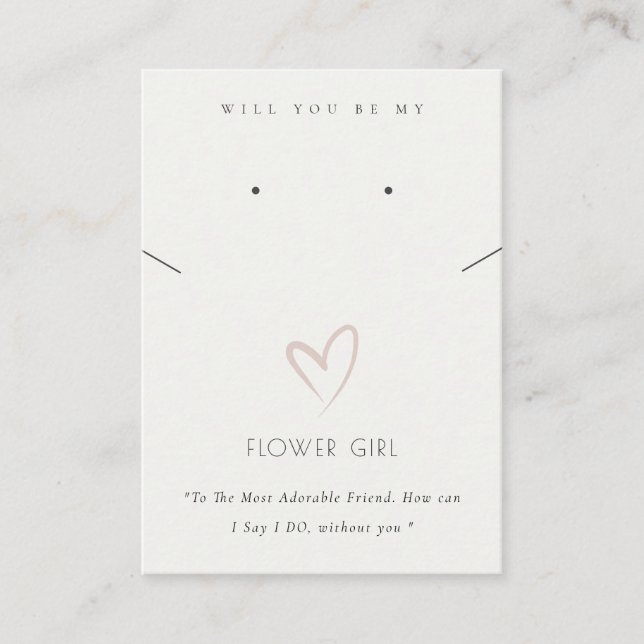 TARJETA DE MESA BLANCO FLORES DE CORAZÓN GIFT NECKLACE EARRING (Anverso)