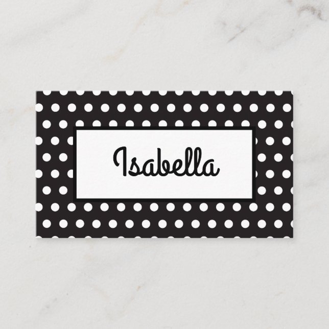 Tarjeta De Mesa Blanco y negro para coincidir con la configuración (Anverso)