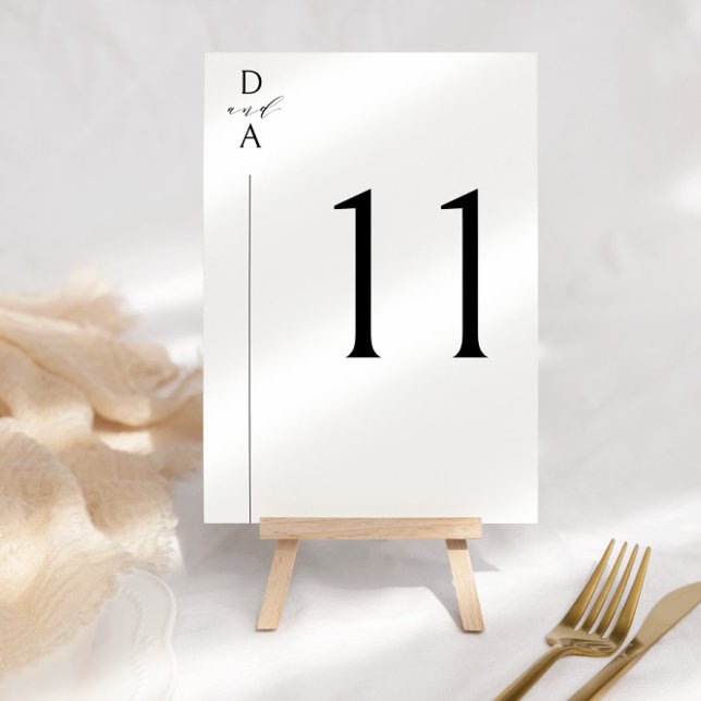 Tarjeta De Mesa Blanco y negro ultra moderno (Subido por el creador)