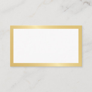 Tarjeta De Mesa Blank Elegant Gold Boda