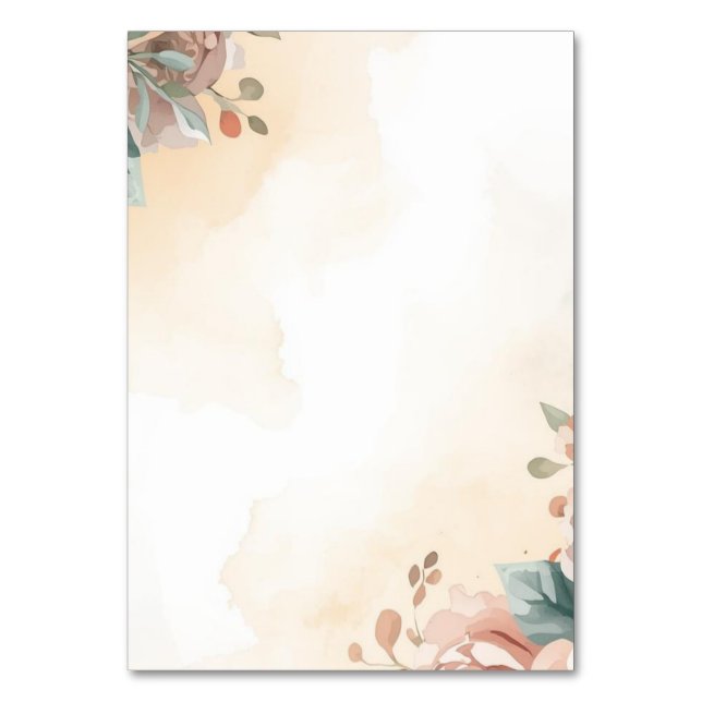 Tarjeta De Mesa Blooming (Anverso)