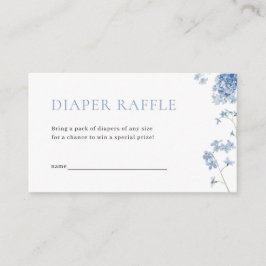 Tarjeta De Mesa Blue Boy Baby Bloom Baby Shower Diaper Raffle Card