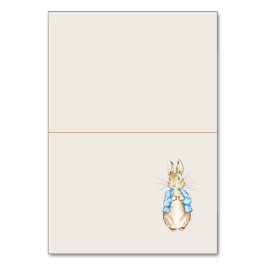 Tarjeta De Mesa Blue Peter the Rabbit Baby Shower Place Card
