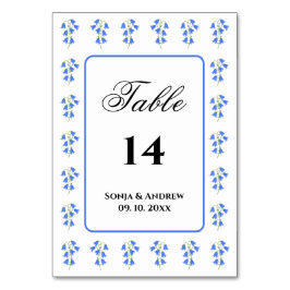 Tarjeta De Mesa Bluebells