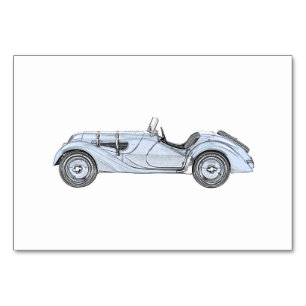 TARJETA DE MESA BMW 328 1936