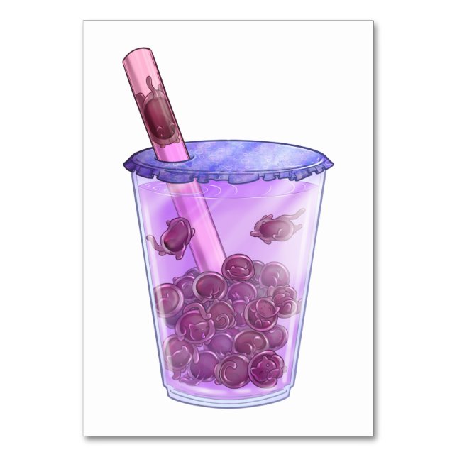 Tarjeta De Mesa Boba Cats (Anverso)