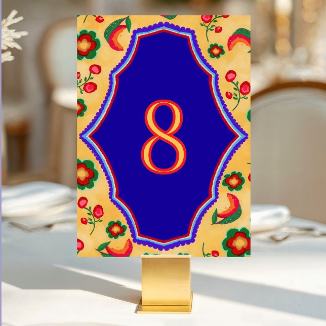Tarjeta De Mesa Boda amarillo mexicano (Subido por el creador)