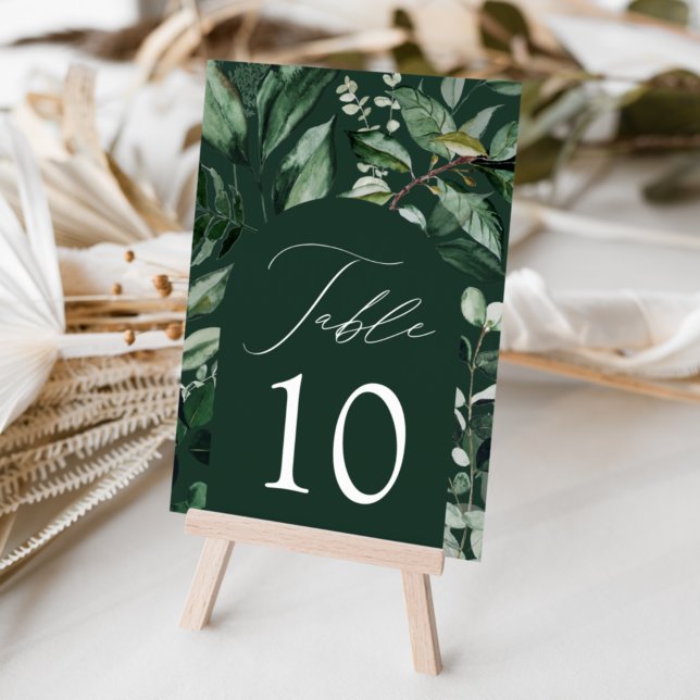 Tarjeta De Mesa Boda Arco de Verde Abundante (Subido por el creador)