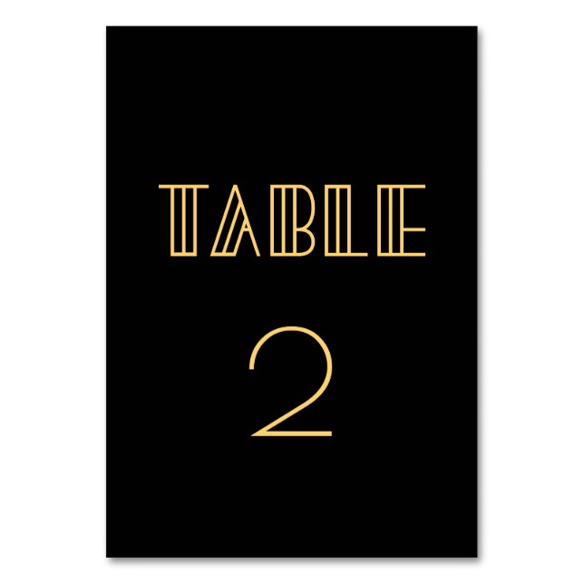 Tarjeta De Mesa Boda artístico simple de los años 20 (Anverso)