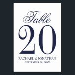 Tarjeta De Mesa Boda azul de la Marina Náutica<br><div class="desc">Tarjetas con el número de la tabla Boda azul de la Marina Náutica. También es perfecto para una ducha de novias,  fiesta de cumpleaños,  restaurantes,  fiestas de ocasiones especiales y eventos.</div>