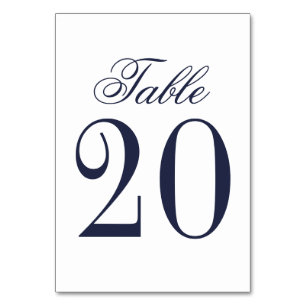 Tarjeta De Mesa Boda azul de la Marina Náutica