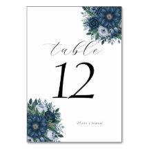 Boda azul marino y azul claro elegante