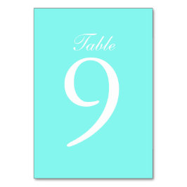 Tarjeta De Mesa boda azul turquesa azul de huevo de robin