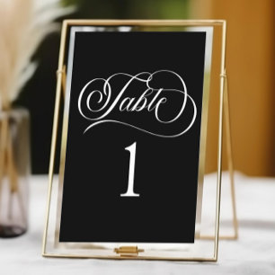 Tarjeta De Mesa Boda básico minimalista Minimalista elegante