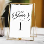 Tarjeta De Mesa Boda básico minimalista Minimalista elegante<br><div class="desc">¡Es un número de mesa de Boda básico minimalista Minimalista y elegante!</div>