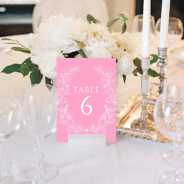Tarjeta De Mesa Boda bohemio de flor rústico cálido (Subido por el creador)