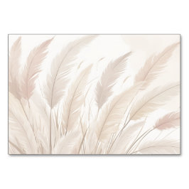 Tarjeta De Mesa Boda Boho Pampas Grass Blank