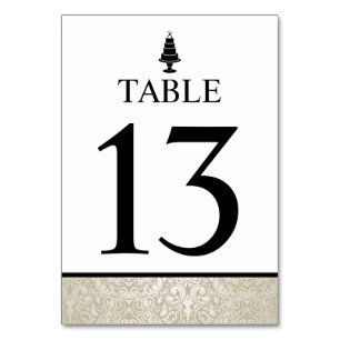 Tarjeta De Mesa Boda Cake