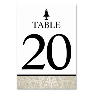 Tarjeta De Mesa Boda Cake