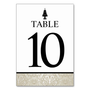 Tarjeta De Mesa Boda Cake