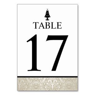 Tarjeta De Mesa Boda Cake