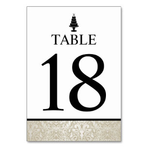 Tarjeta De Mesa Boda Cake