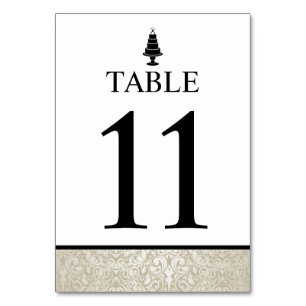 Tarjeta De Mesa Boda Cake