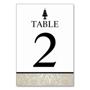 Tarjeta De Mesa Boda Cake