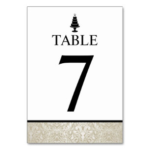 Tarjeta De Mesa Boda Cake