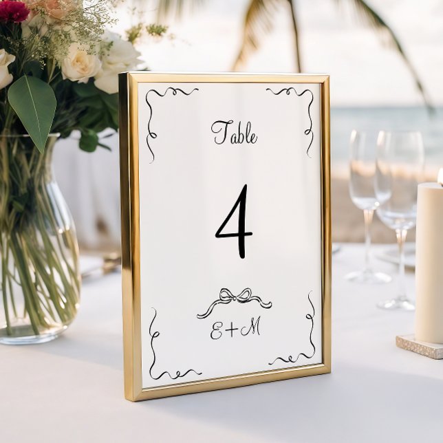 Tarjeta De Mesa Boda caprichoso de mano (Subido por el creador)