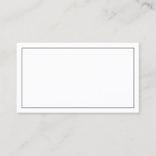 Tarjeta De Mesa Boda Clásica en Blanco y Negro Atemporal