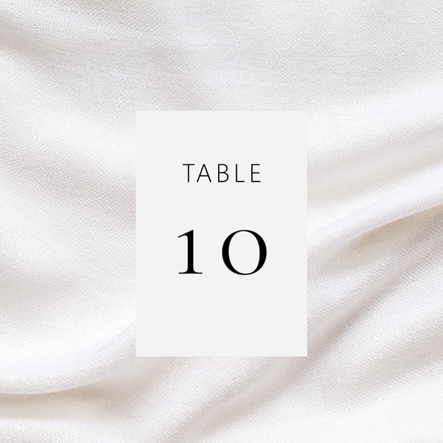 Tarjeta De Mesa Boda clásico negro blanco (Subido por el creador)