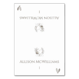 Tarjeta De Mesa Boda Colocar tarjetas-Icono de pollo