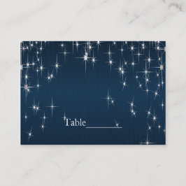Tarjeta De Mesa Boda con encanto de Star Struck | Azul marino