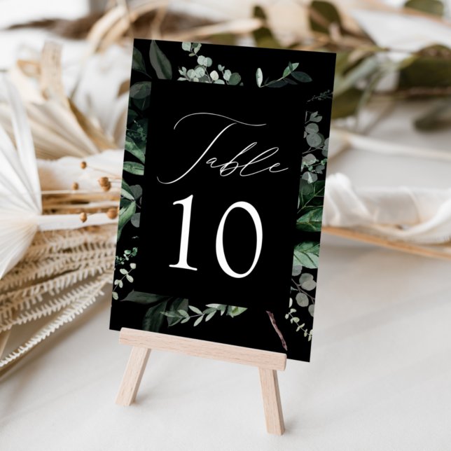 Tarjeta De Mesa Boda de Abundante Verdor (Subido por el creador)