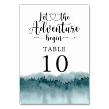 Boda de acuarela de bosque