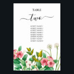 Tarjeta De Mesa Boda de acuarela de Wildflowers Periwinkle<br><div class="desc">Una hermosa flor de acuarela y diseño boda Periwinkle. Un diseño único que utiliza flores botánicas de época rústica. Un elegante diseño retro floral blanco con un toque de vegetación. Flor silvestre y número de mesa boda Periwinkle con elementos modernos. También hay disponibles invitaciones de boda coincidentes y otros artículos...</div>