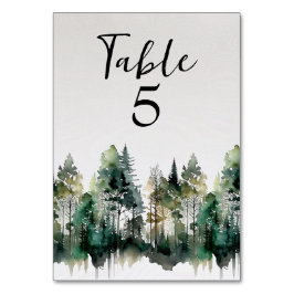 Tarjeta De Mesa Boda de acuarela rusa