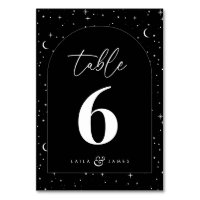 Boda de arco celeste negro