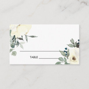 TARJETA DE MESA BODA DE BALÓN DE COLOR DE AGUA BLANCO DE MARFIL BL