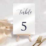 Tarjeta De Mesa Boda de barco de crucero náutico<br><div class="desc">Aumente la recepción de su boda con nuestros números de la Mesa Nautical Cruise Ship, diseñados para infundir su celebración de temática marítima con sofisticación y encanto. Perfecto para las parejas que quieren celebrar su amor con un toque de elegancia náutica, estos números de mesa son un elegante guiño al...</div>