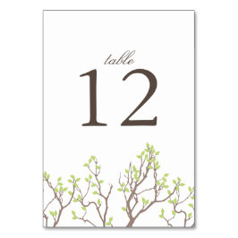 Tarjeta De Mesa Boda de Blissful Branches