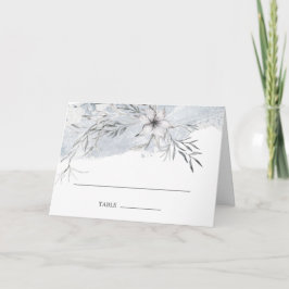 tarjeta de mesa boda de botánica rústica pastel