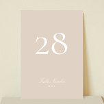Tarjeta De Mesa Boda de caligrafía formal clásico de Rubor rosa<br><div class="desc">Este diseño es parte de una colección; por favor,  póngase en contacto conmigo si necesita ayuda para encontrar diseños o productos coincidentes; También está disponible en colores alternativos</div>