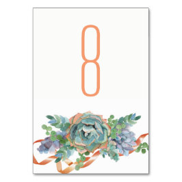 Tarjeta De Mesa Boda de clúster de color de agua exitosa 2