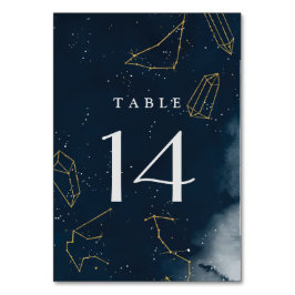 Tarjeta de mesa Boda de color de agua celeste mode