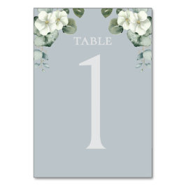 Tarjeta De Mesa Boda de diseño de eucalipto moderno