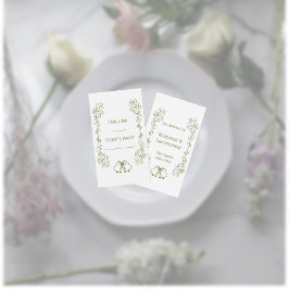 Tarjeta De Mesa Boda de diseño del trabajo de desplazamiento de la