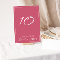 Boda de escritura magenta rosa mínimo
