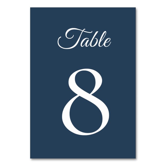 Tarjeta De Mesa Boda de espuma de invierno celestial de medianoche (Anverso)